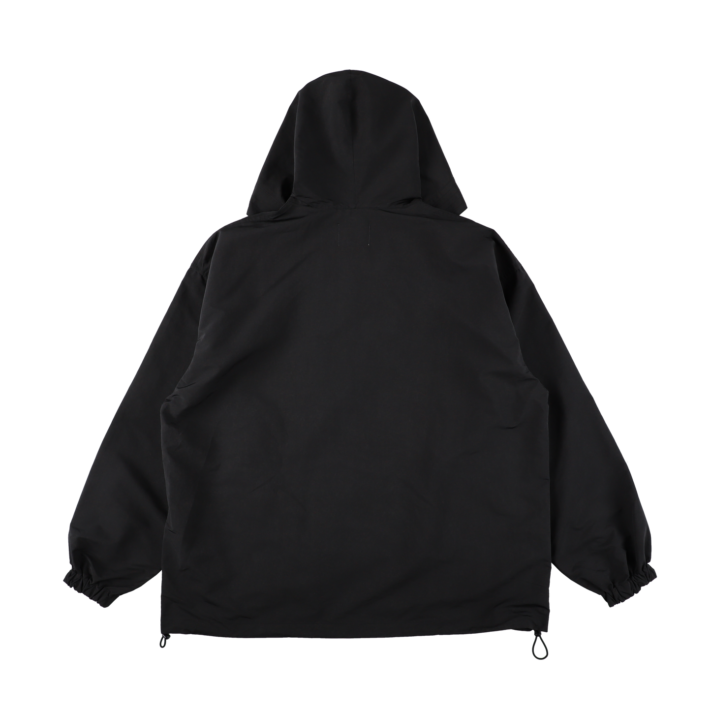 HOODED y-COLLAR JACKET / BLACK