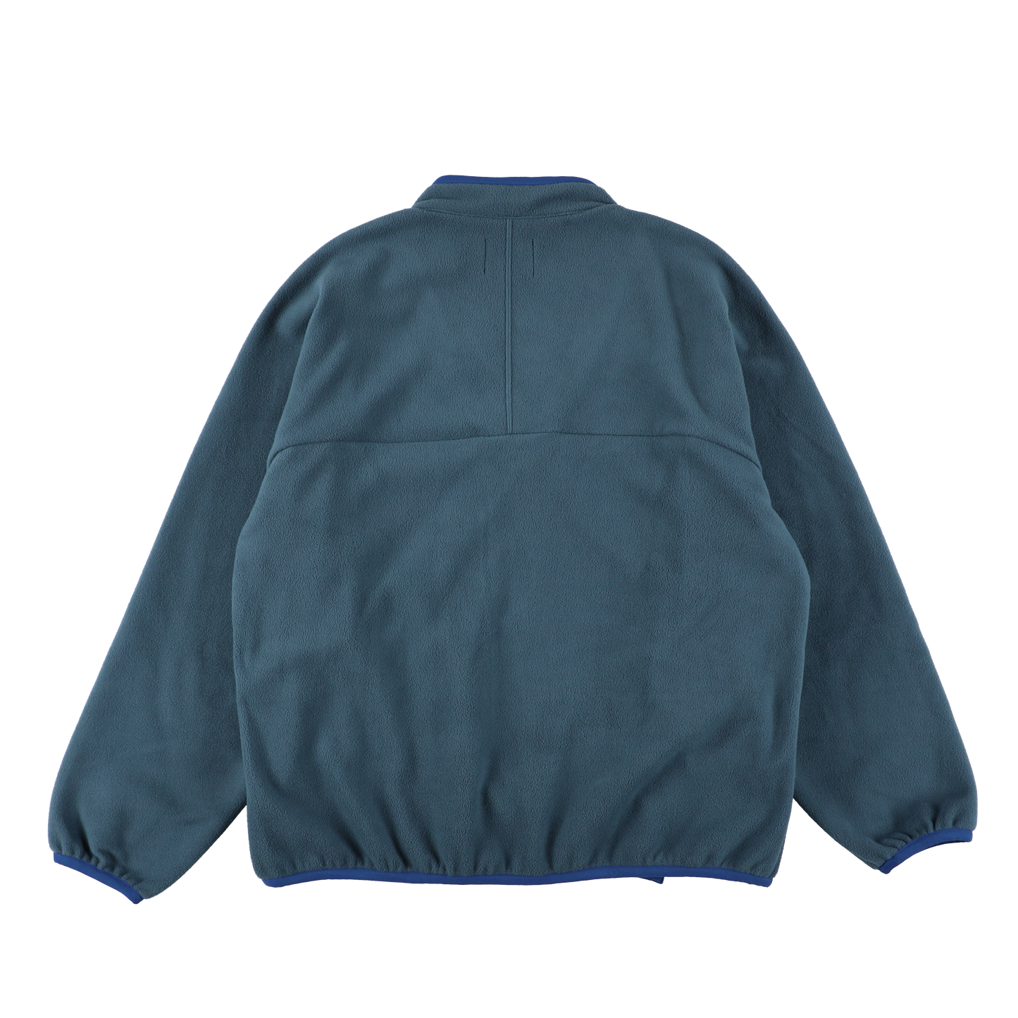 y-COLLAR FLEECE JACKET / BLUE GRAY