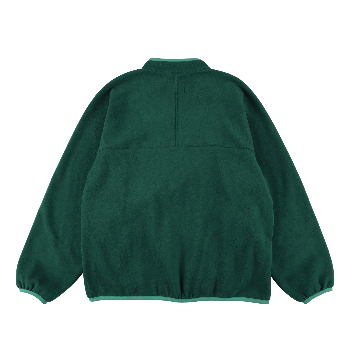 y-COLLAR FLEECE JACKET / DEEP GREEN