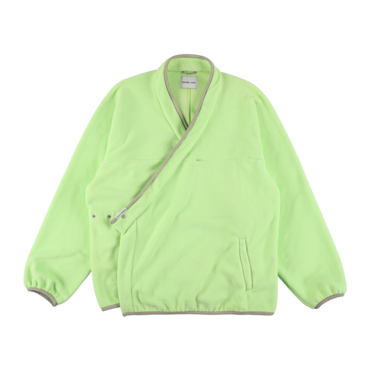 y-COLLAR FLEECE JACKET（001B） / LIME