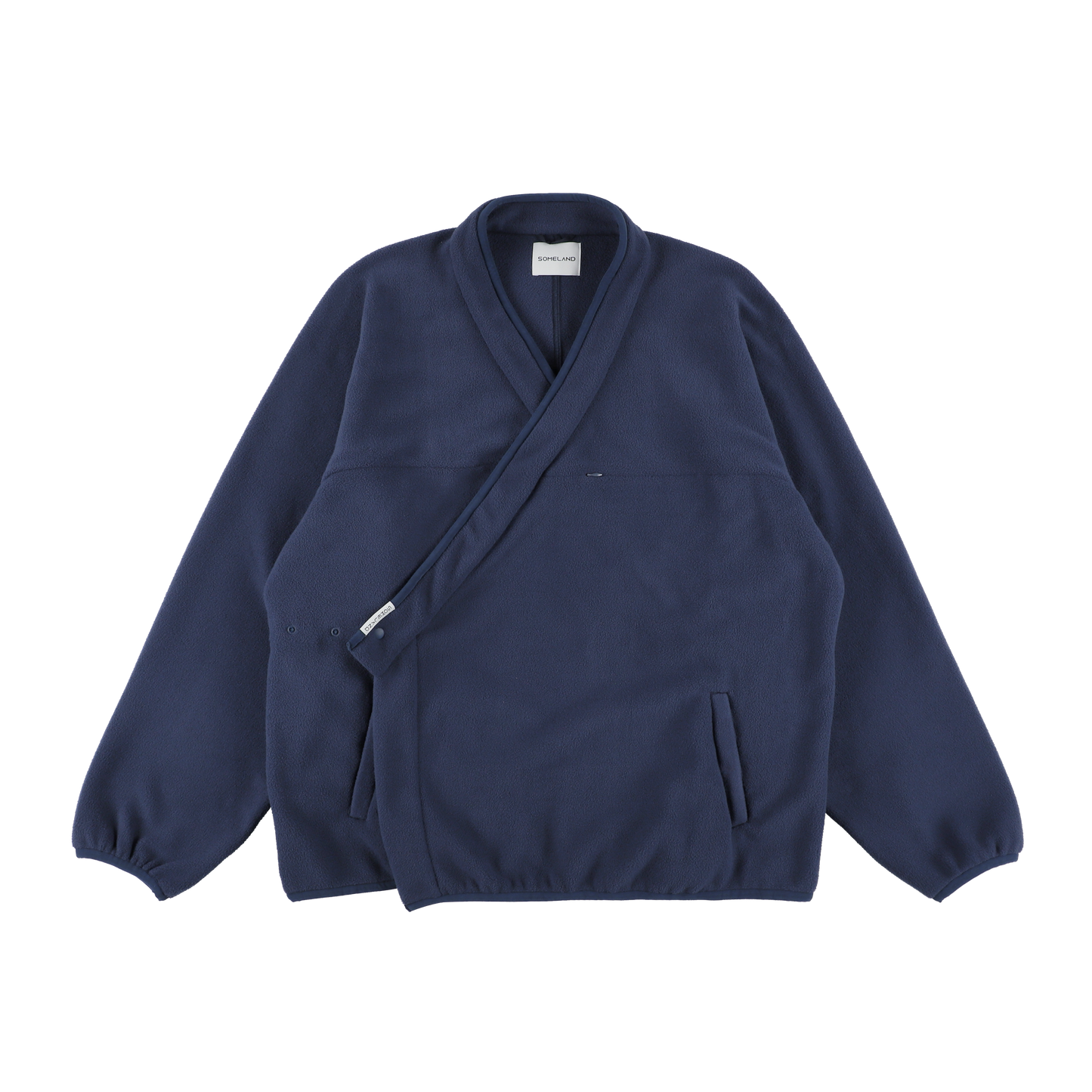 y-COLLAR FLEECE JACKET（001B） / NAVY