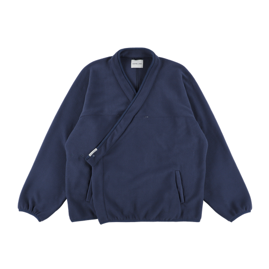 y-COLLAR FLEECE JACKET（001B） / NAVY