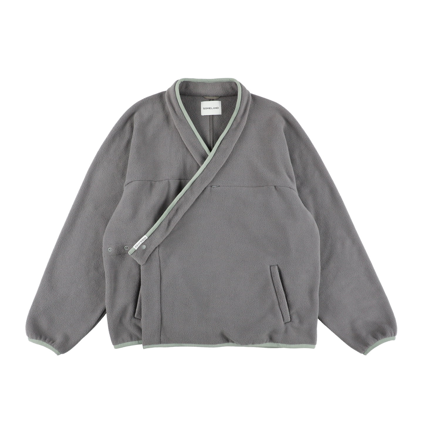 y-COLLAR FLEECE JACKET（001B） / GRAY