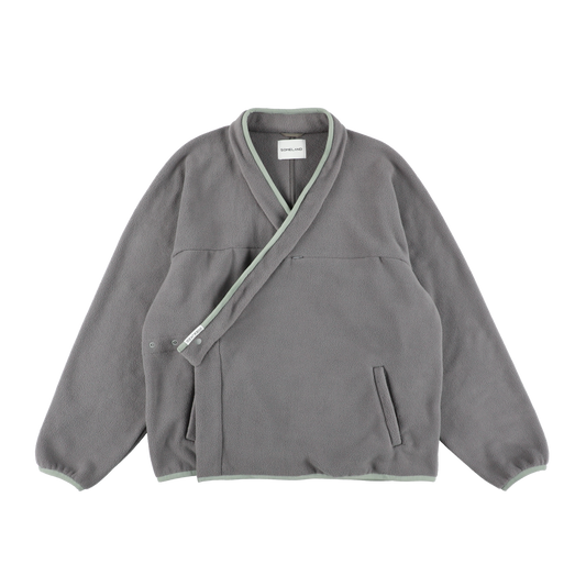 y-COLLAR FLEECE JACKET（001B） / GRAY