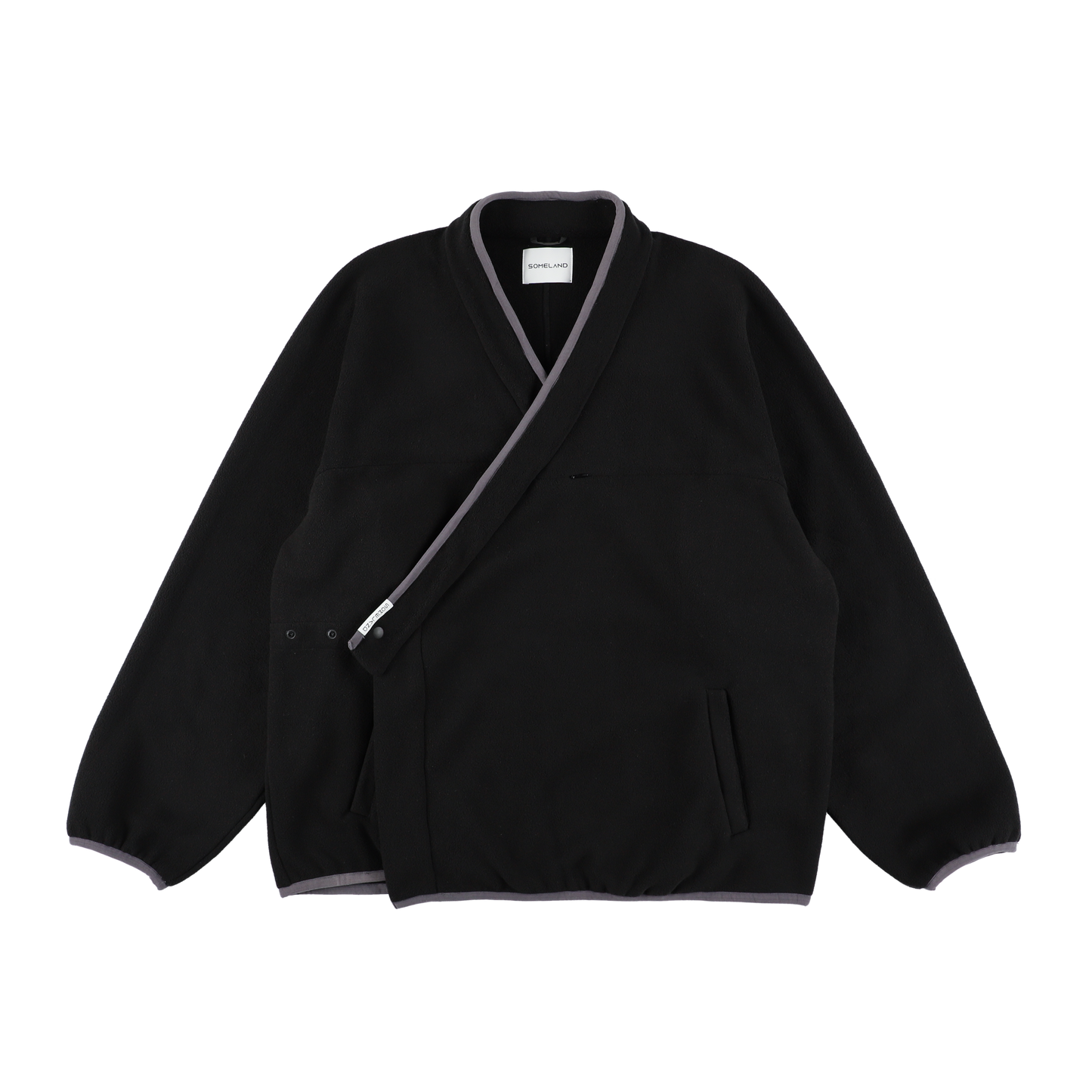 y-COLLAR FLEECE JACKET（001B） / BLACK