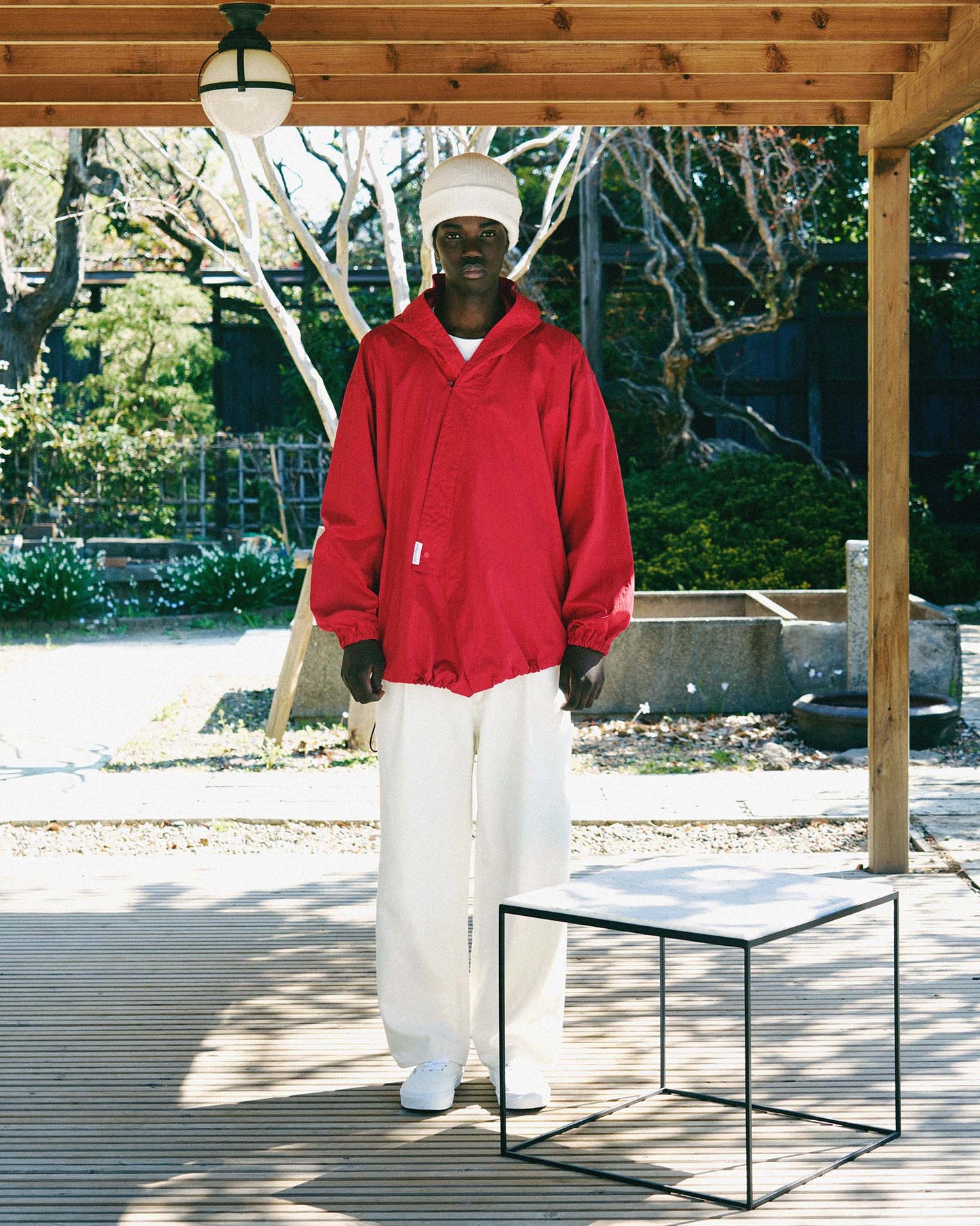 y-COLLAR HOODIE JACKET（002B） / RED