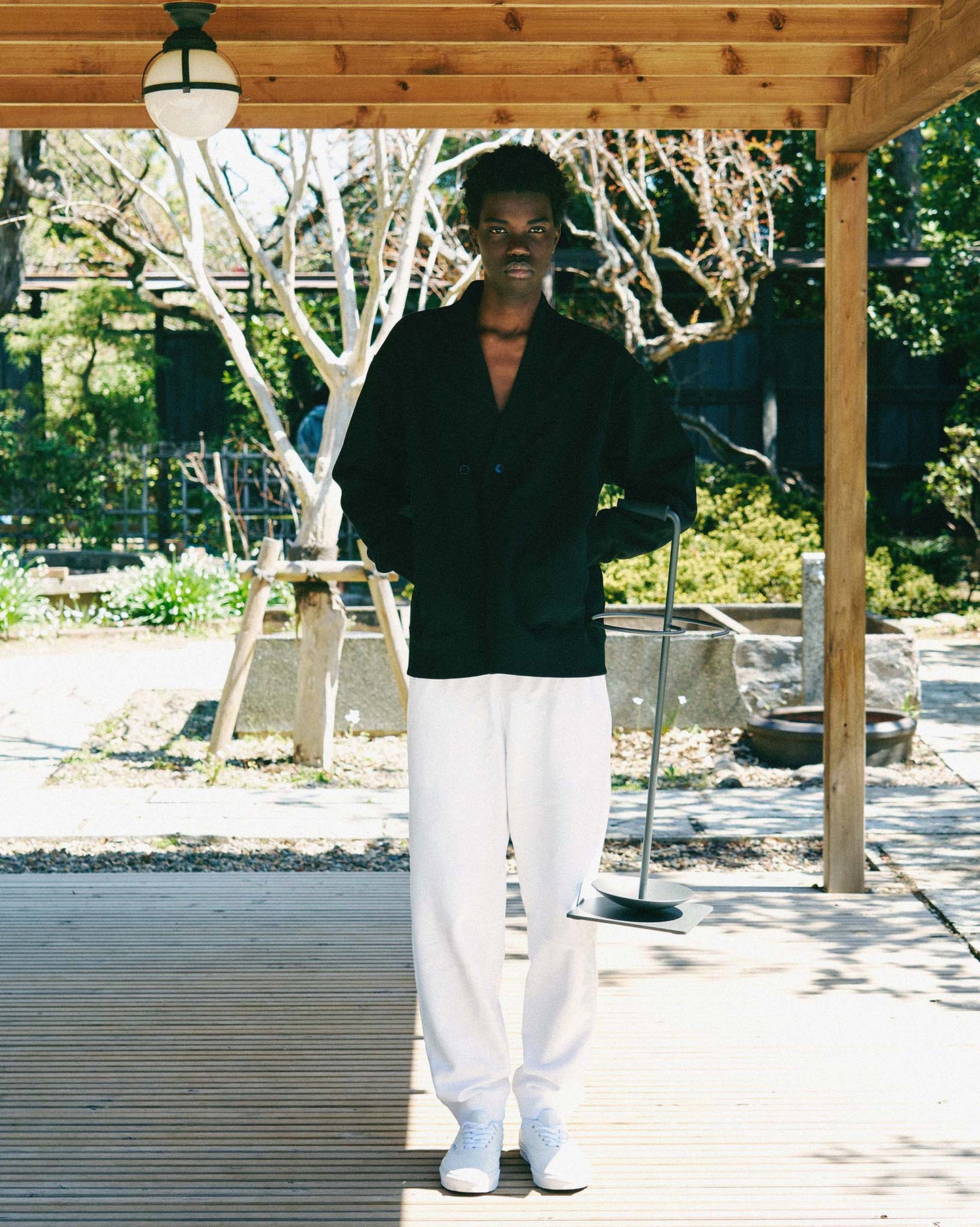 y-COLLAR JUDO SWEAT / BLACK