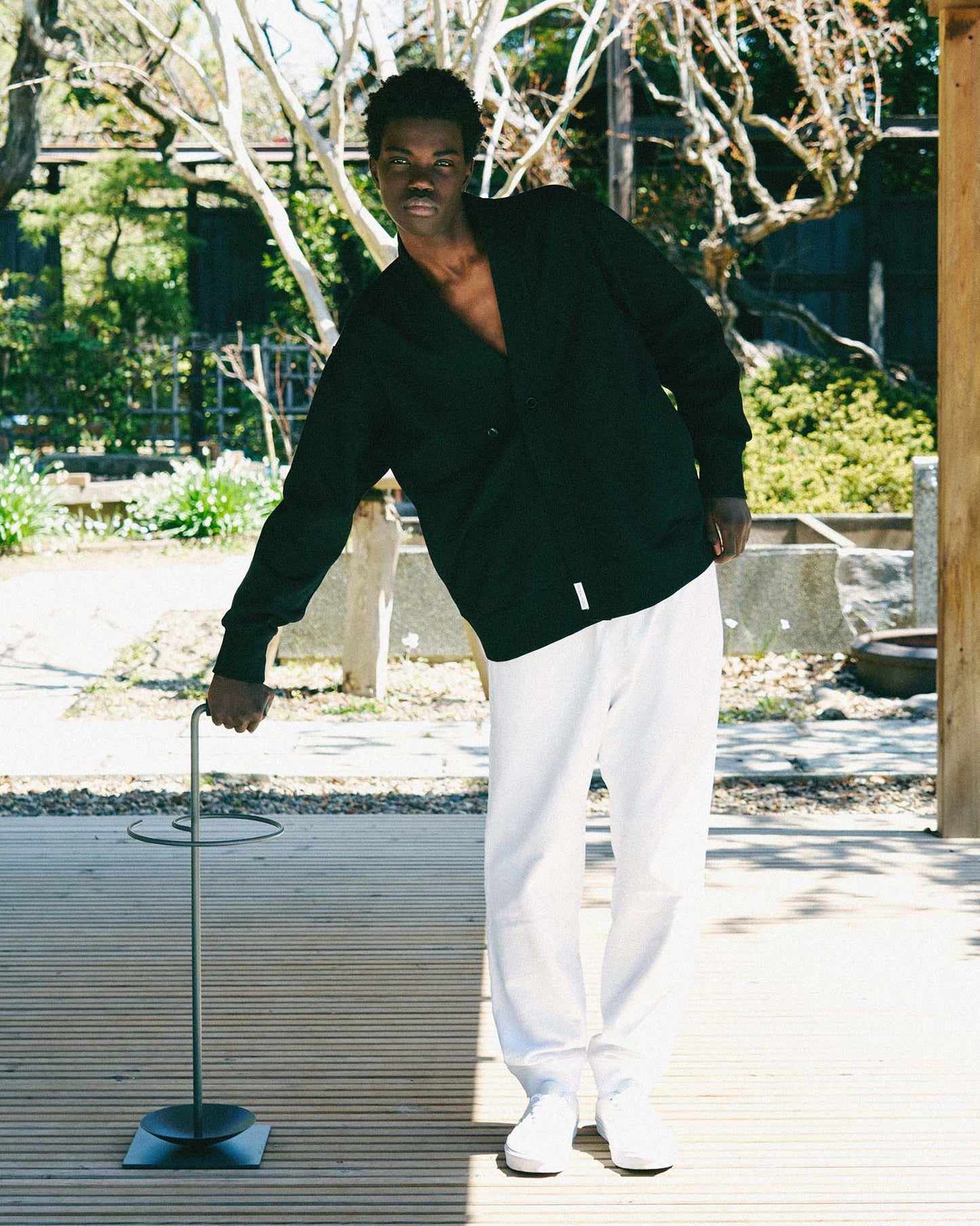 y-COLLAR JUDO SWEAT / BLACK